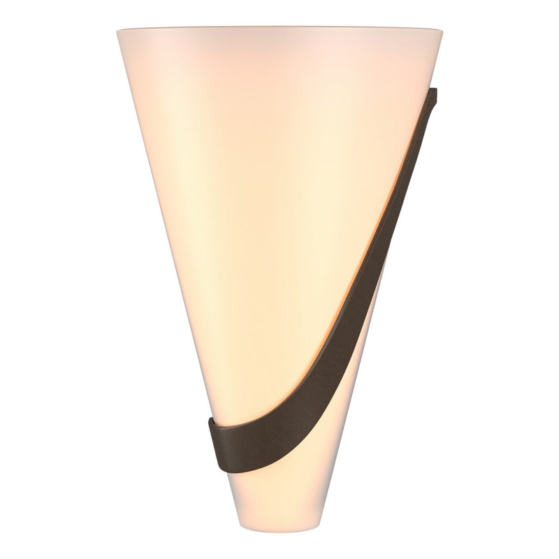 Hubbardton Forge - 206563-SKT-RGT-05-GG0074 - Two Light Wall Sconce - Half Cone - Bronze
