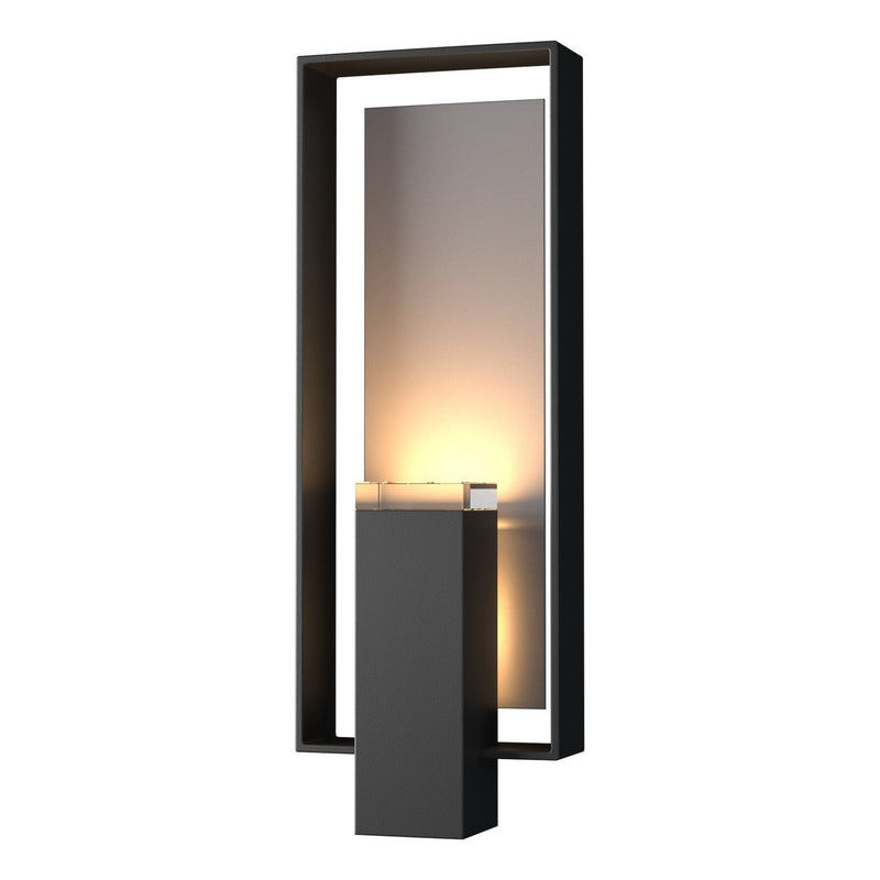 Hubbardton Forge - 302605-SKT-80-78-ZM0546 - Two Light Outdoor Wall Sconce - Shadow Box - Coastal Black