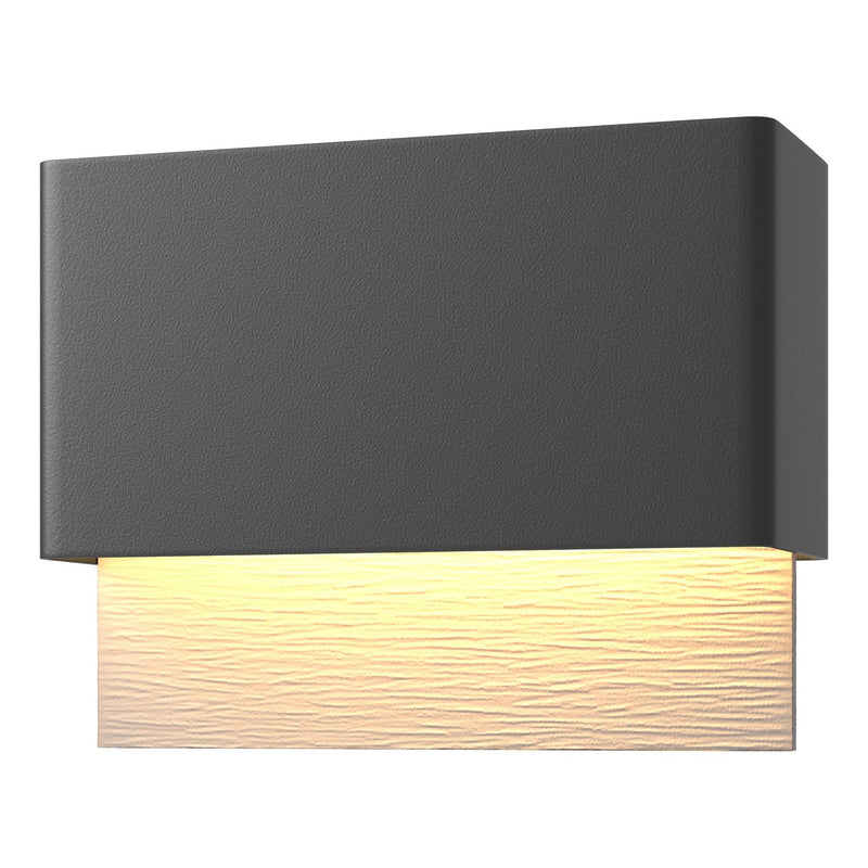 Hubbardton Forge - 302630-LED-80-78 - LED Outdoor Wall Sconce - Stratum - Coastal Black