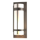 Hubbardton Forge - 305895-SKT-77-GG0240 - One Light Outdoor Wall Sconce - Banded - Coastal Dark Smoke