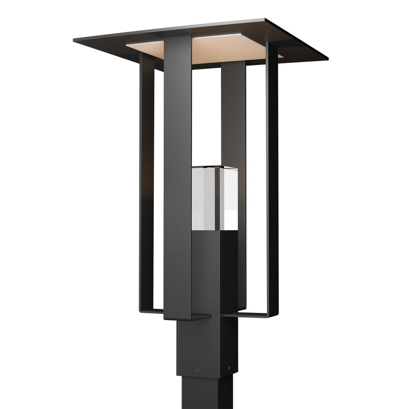 Hubbardton Forge - 344830-SKT-80-72-ZM0687 - One Light Outdoor Post Mount - Shadow Box - Coastal Black