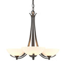 Hubbardton Forge - 101260-SKT-14-GG0136 - Three Light Chandelier - Aegis - Oil Rubbed Bronze