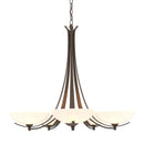 Hubbardton Forge - 101261-SKT-05-GG0123 - Five Light Chandelier - Aegis - Bronze