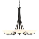 Hubbardton Forge - 101261-SKT-10-GG0123 - Five Light Chandelier - Aegis - Black