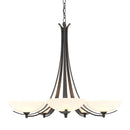 Hubbardton Forge - 101261-SKT-14-GG0123 - Five Light Chandelier - Aegis - Oil Rubbed Bronze