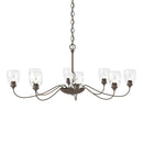Hubbardton Forge - 101309-SKT-05-LL0083 - Eight Light Chandelier - Oval - Bronze