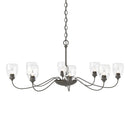 Hubbardton Forge - 101309-SKT-07-LL0083 - Eight Light Chandelier - Oval - Dark Smoke