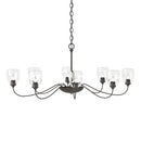 Hubbardton Forge - 101309-SKT-14-LL0083 - Eight Light Chandelier - Oval - Oil Rubbed Bronze