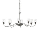 Hubbardton Forge - 101309-SKT-20-LL0083 - Eight Light Chandelier - Oval - Natural Iron