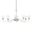 Hubbardton Forge - 101309-SKT-85-LL0083 - Eight Light Chandelier - Oval - Sterling
