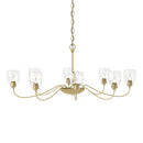 Hubbardton Forge - 101309-SKT-86-LL0083 - Eight Light Chandelier - Oval - Modern Brass