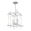 Hubbardton Forge - 101316-SKT-82 - Four Light Chandelier - Tura - Vintage Platinum