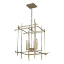 Hubbardton Forge - 101316-SKT-84 - Four Light Chandelier - Tura - Soft Gold