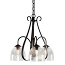 Hubbardton Forge - 101441-SKT-10-LL0001 - Three Light Chandelier - Sweeping Taper - Black