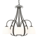 Hubbardton Forge - 101445-SKT-07-GG0001 - Five Light Chandelier - Sweeping Taper - Dark Smoke