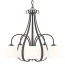 Hubbardton Forge - 101445-SKT-14-GG0001 - Five Light Chandelier - Sweeping Taper - Oil Rubbed Bronze