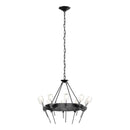 Hubbardton Forge - 101525-SKT-89-YC0369 - Ten Light Chandelier - Echo - Ink