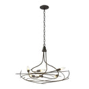 Hubbardton Forge - 101620-SKT-14 - Six Light Chandelier - Wisp - Oil Rubbed Bronze