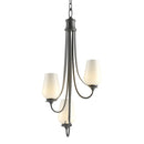 Hubbardton Forge - 103033-SKT-10-GG0303 - Three Light Chandelier - Flora - Black