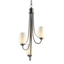 Hubbardton Forge - 103033-SKT-14-GG0303 - Three Light Chandelier - Flora - Oil Rubbed Bronze