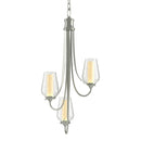 Hubbardton Forge - 103033-SKT-85-ZS0354 - Three Light Chandelier - Flora - Sterling