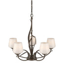 Hubbardton Forge - 103040-SKT-05-GG0236 - Five Light Chandelier - Flora - Bronze
