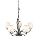 Hubbardton Forge - 103040-SKT-07-GG0236 - Five Light Chandelier - Flora - Dark Smoke