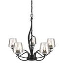 Hubbardton Forge - 103040-SKT-10-ZM0236 - Five Light Chandelier - Flora - Black