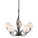 Hubbardton Forge - 103040-SKT-14-GG0236 - Five Light Chandelier - Flora - Oil Rubbed Bronze