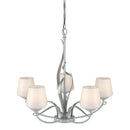 Hubbardton Forge - 103040-SKT-82-GG0236 - Five Light Chandelier - Flora - Vintage Platinum