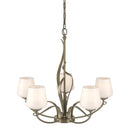 Hubbardton Forge - 103040-SKT-84-GG0236 - Five Light Chandelier - Flora - Soft Gold