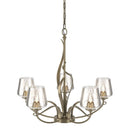 Hubbardton Forge - 103040-SKT-84-ZM0236 - Five Light Chandelier - Flora - Soft Gold