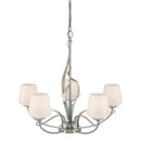 Hubbardton Forge - 103040-SKT-85-GG0236 - Five Light Chandelier - Flora - Sterling