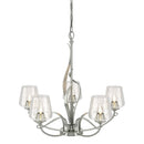 Hubbardton Forge - 103040-SKT-85-ZM0236 - Five Light Chandelier - Flora - Sterling