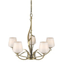 Hubbardton Forge - 103040-SKT-86-GG0236 - Five Light Chandelier - Flora - Modern Brass