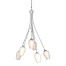 Hubbardton Forge - 103043-SKT-82-GG0303 - Six Light Chandelier - Flora - Vintage Platinum