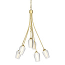 Hubbardton Forge - 103043-SKT-86-ZS0354 - Six Light Chandelier - Flora - Modern Brass