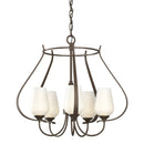 Hubbardton Forge - 103045-SKT-05-GG0303 - Five Light Chandelier - Flora - Bronze