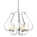 Hubbardton Forge - 103045-SKT-82-GG0303 - Five Light Chandelier - Flora - Vintage Platinum