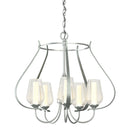 Hubbardton Forge - 103045-SKT-82-ZS0354 - Five Light Chandelier - Flora - Vintage Platinum