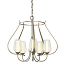 Hubbardton Forge - 103045-SKT-84-ZS0354 - Five Light Chandelier - Flora - Soft Gold