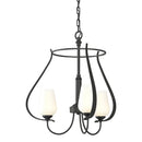 Hubbardton Forge - 103047-SKT-10-GG0303 - Three Light Chandelier - Flora - Black