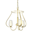 Hubbardton Forge - 103047-SKT-86-ZS0354 - Three Light Chandelier - Flora - Modern Brass