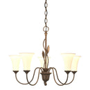 Hubbardton Forge - 103052-SKT-05-GG0067 - Five Light Chandelier - Leaf - Bronze