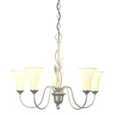 Hubbardton Forge - 103052-SKT-82-GG0067 - Five Light Chandelier - Leaf - Vintage Platinum