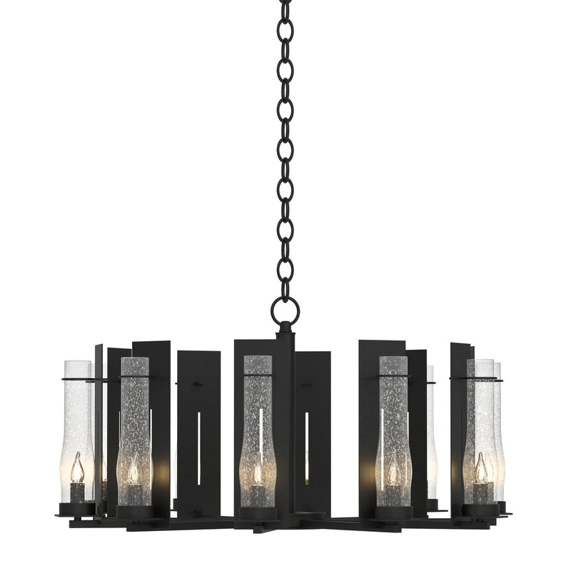 Hubbardton Forge - 103290-SKT-10-II0184 - Ten Light Chandelier - New Town - Black