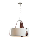 Hubbardton Forge - 104070-SKT-24-LB-SF2208 - Three Light Pendant - Saratoga - Polished Nickel