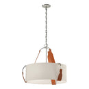 Hubbardton Forge - 104070-SKT-24-LC-SA2208 - Three Light Pendant - Saratoga - Polished Nickel