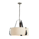 Hubbardton Forge - 104070-SKT-24-LK-SA2208 - Three Light Pendant - Saratoga - Polished Nickel