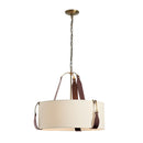 Hubbardton Forge - 104070-SKT-27-LB-SA2208 - Three Light Pendant - Saratoga - Antique Brass